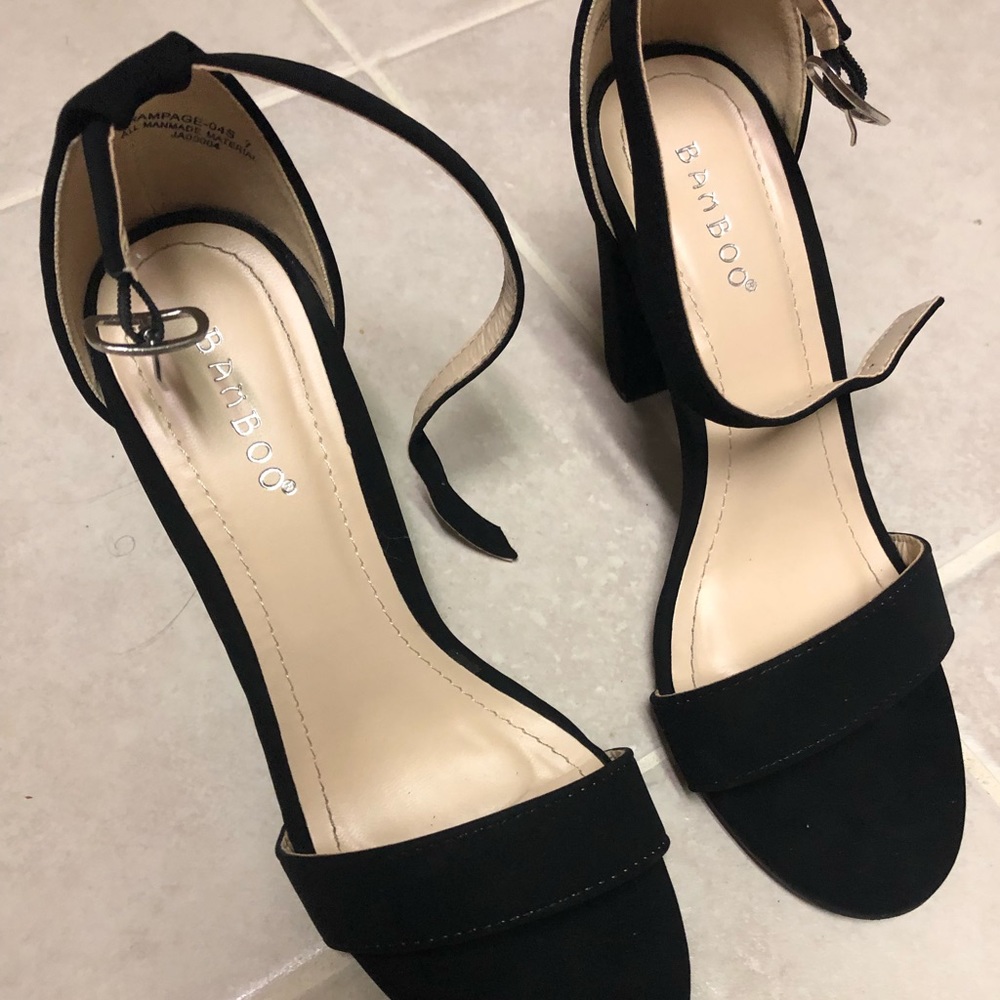 Ankle Strap Chunky Heel